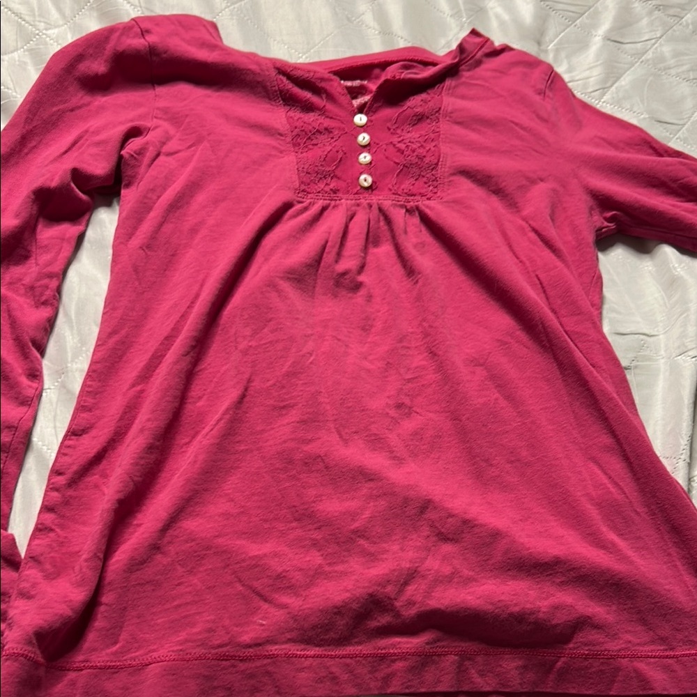 Kids Pink Long Sleeve Top